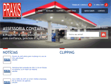 Tablet Screenshot of praxiscontabil.com.br